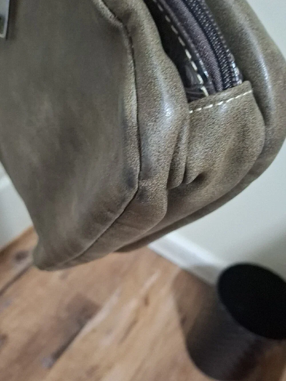 Western Style Brown Embellished Hobo Bag